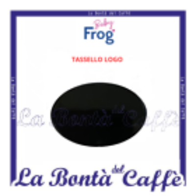 Tassello Logo Macchina Caffe’ Baby Frog Ricambio Originale