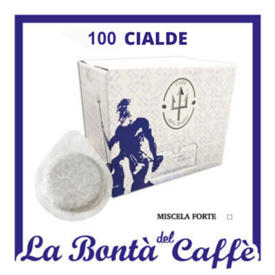 100 Cialde Caffè dello Stretto Miscela Forte 100% Robusta Compatibile Ese 44mm