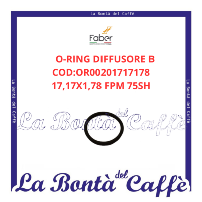 O-ring Diffusore B Macchina Caffe’ Slot Faber Ricambi Originali