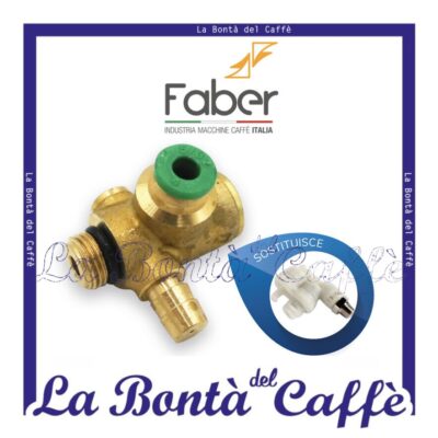 Valvola Acqua 3 Vie Macchina Caffe’ Faber Slot Cialda Ricambio Originale
