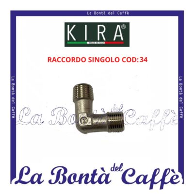 Raccordo L Singolo Macchina Caffè Kira MGKR-34