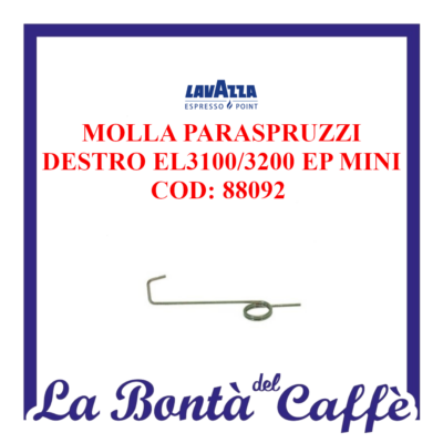 Molla Paraspruzzi Destro Dx Macchina Caffè Lavazza Point El3100 / El3200