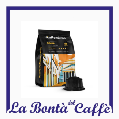Caffe’ Italiano 100 Capsula Compatibile Caffitaly Roma Il Ricco Corposo