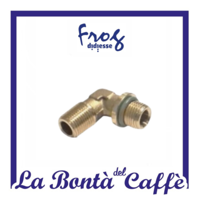 Raccordo 90° 1/8 Ottone Macchina Caffè Didiesse Frog Ricambio