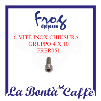 Vite Inox Chiusura Gruppo 4 X 10 Macchina Caffè Didiesse Frog