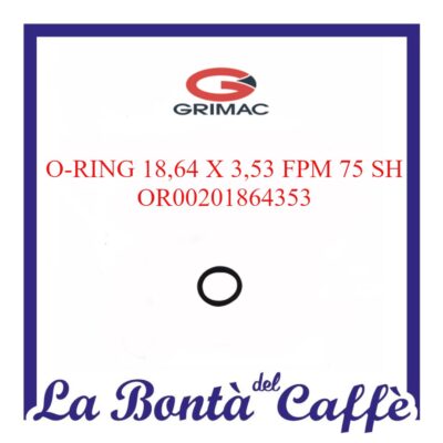 O-ring OR 18,64 X 3,53 FPM 75 Shore Porta Cialda Superiore Macchina Caffè Grimac Terry – Dada – Terry Tech – Opale MG708