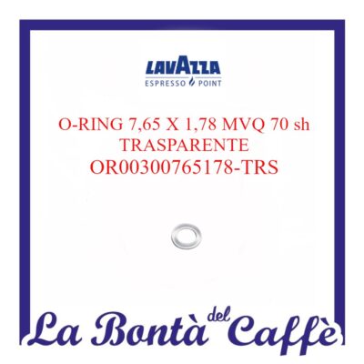 O-ring OR Ø 7,65 X 1,78 MVQ 70 sh Trasparente Macchina Lavazza Point EL3100 / EL3200