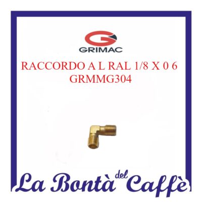 Raccordo L Ral 1/8 X 0.6 Macchina Grimac MG304