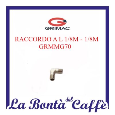 Raccordo L Ral 1/8m – 1/8m Macchina Grimac MG702