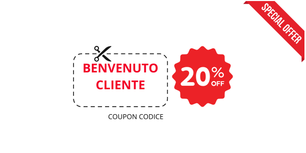 benvenuto cliente sconto 20